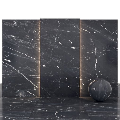 Marine Black Marble