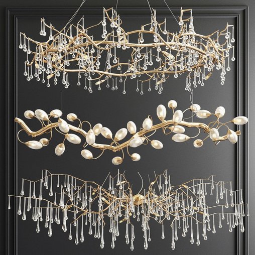 Serip Lotus Bijout Chandelier – 3 types