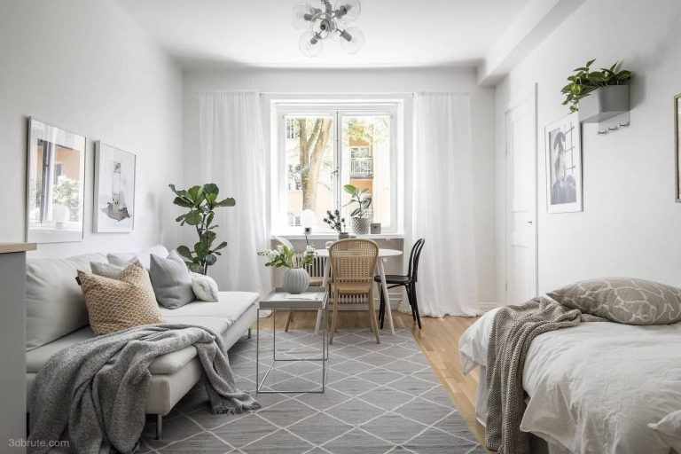 View of Fresh and elegant Nordic living space idea 3dbrute