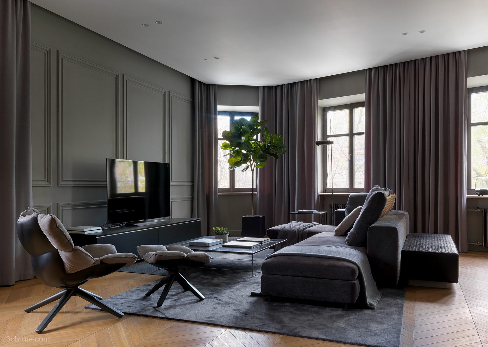 Advanced Grey meets the modern home-the ultimate sense of speechlessness