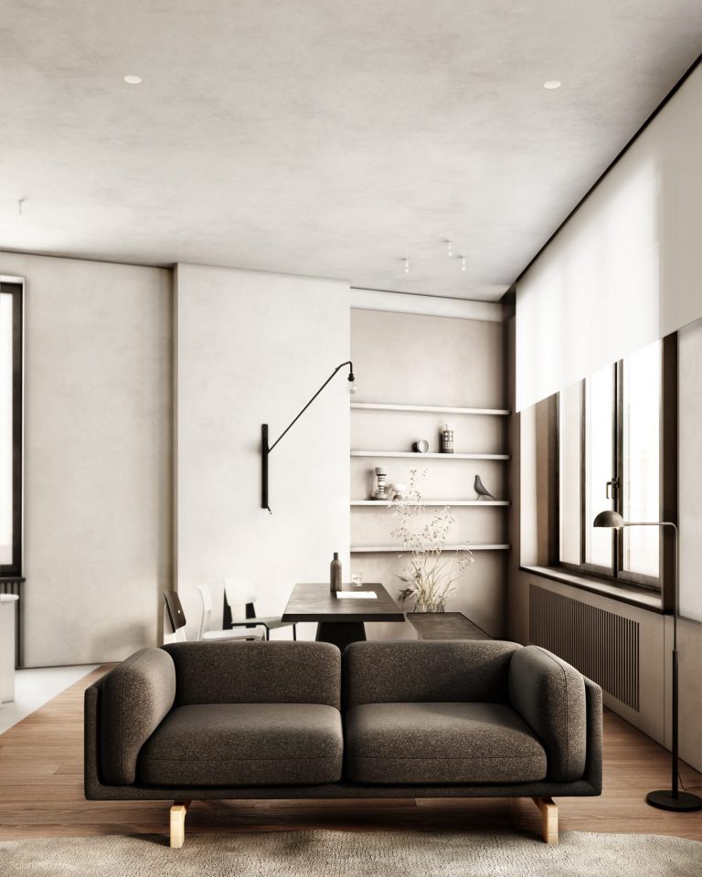 Picture of Light luxury elements are integrated into the Nordic residence-a touch ...