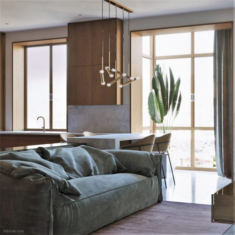 Fresh and elegant Nordic living space idea 3dbrute - Luxury Nordic Living Spaces