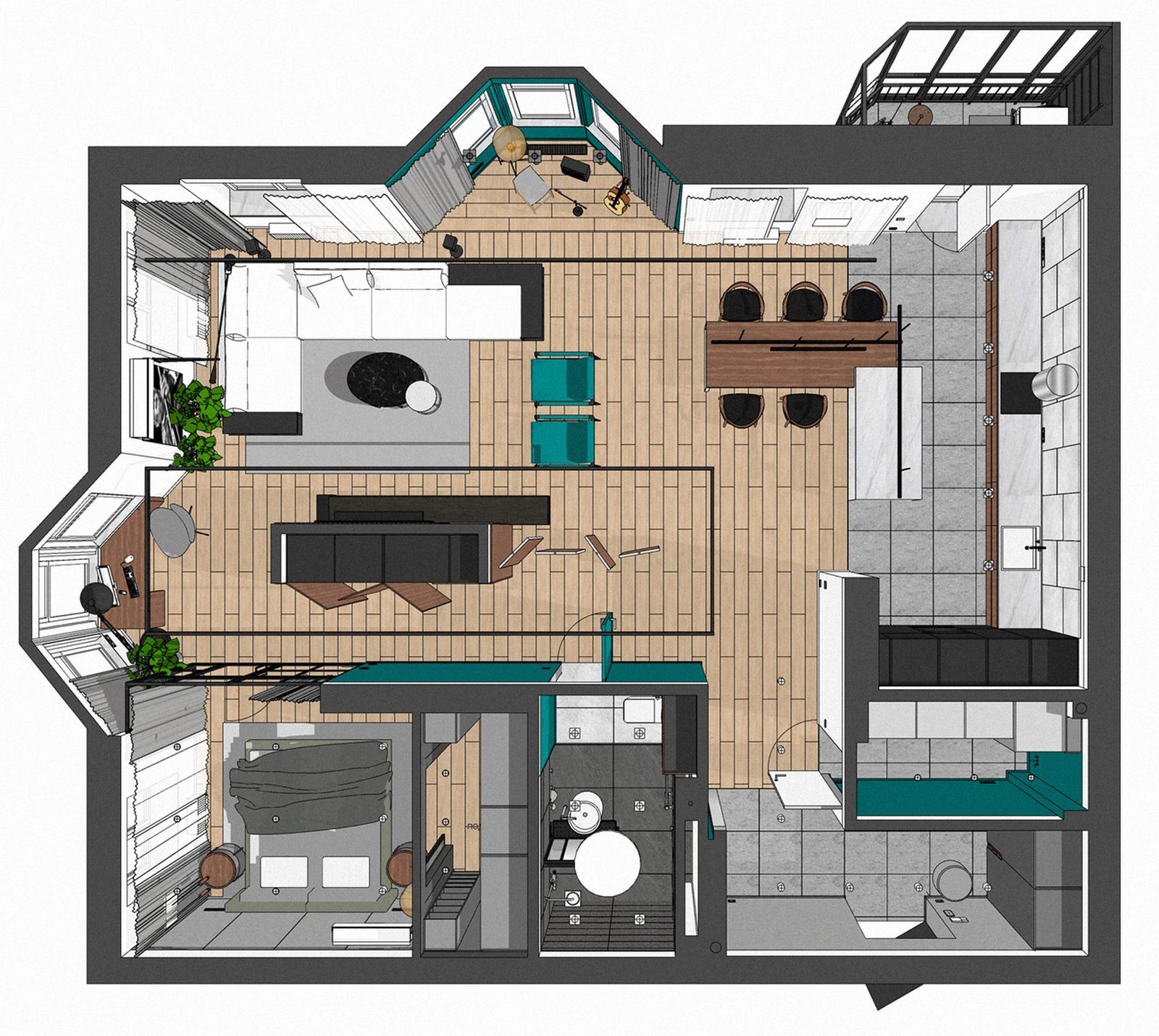 Modern residence-the simpler the more elegant