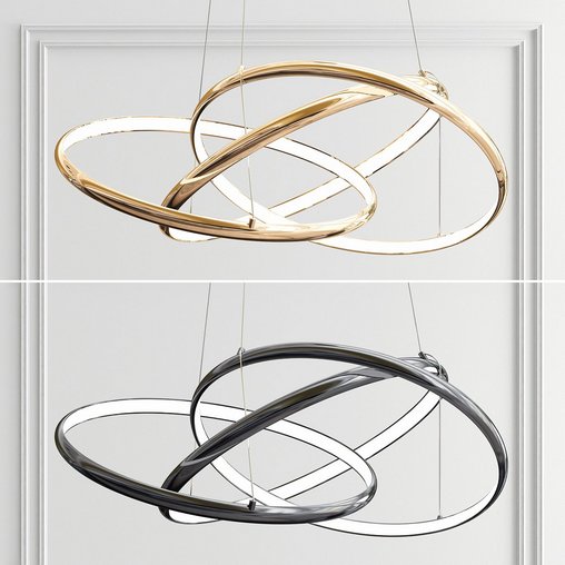 Sola LED Triple Ring Ceiling Pendant