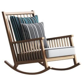 Rocking chair Gervasoni InOut 3d model Buy Download 3dbrute