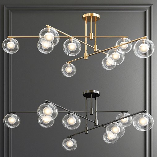 Orb Glass Shade Chandelier