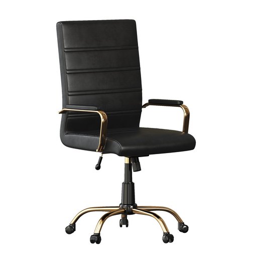 Black High Back Leather Chair