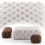 Rollking square pouf desiree collection