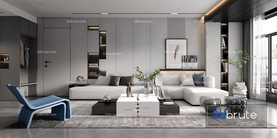 Living room vol9 2022 3d Model Download Buy-3dbrute