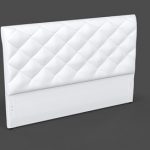 White Fabric Headboard