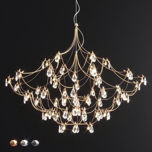 Crystal Galaxy Quasar Chandelier