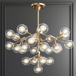 LED Clear Crystal Ball Chandelier