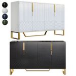 Aro Contemporary 60 Inch Sideboard Buffet 4