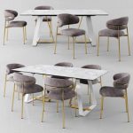 Calligaris Sunshine Tavalo table and Oleandro chair