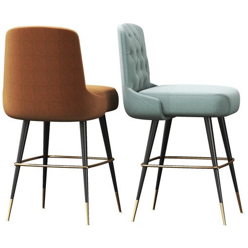 Inner Tufted Bar Stool