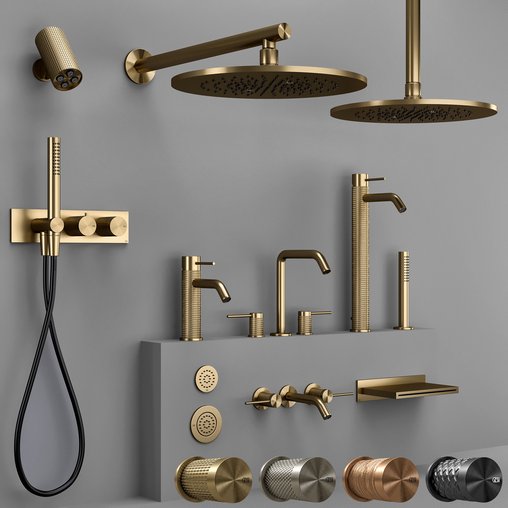 Gessi 316 collection bathroom faucet set (CESELLO-MECCANICA-INTRECCIO-TRAME)