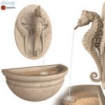 Seahorse Wall Fountain -Water Feature