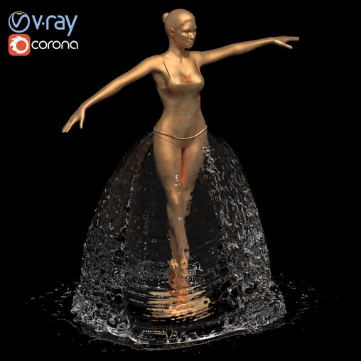 Ballerina fountain