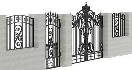 Gate Door 3d Model Buy Download 3dbrute