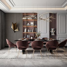 Dining Room 2 3d model Buy Download 3dbrute