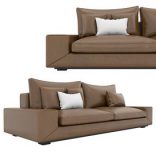 Sofa 3dmodel download modern classic, piece fabric & leather sofa