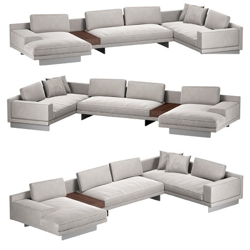 Dresden Modular Sectional 3d model Download  Buy 3dbrute