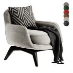 BELT Fabric armchair By Minotti