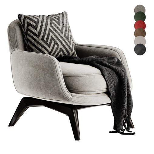 BELT Fabric armchair By Minotti