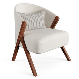 Upholstered Armchair Boucle by Zara