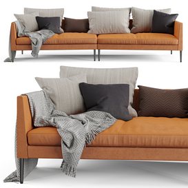 Pilotis Leather Sofa by COR