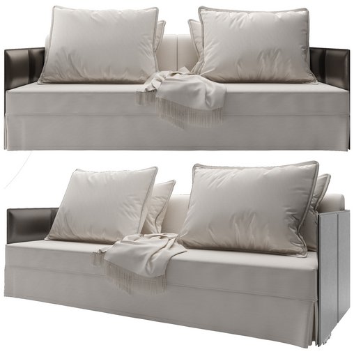 Flexform sofa-Eden 3d model Download  Buy 3dbrute