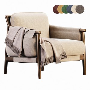 TIMES LOUNGE Fabric armchair