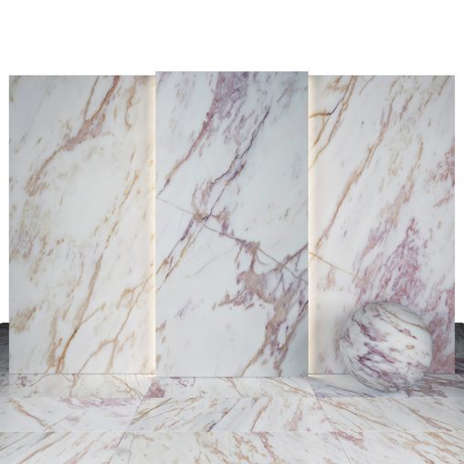 Pink yellow marble