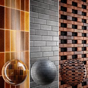 Brick 4K Materials V2-1 – 3 materials