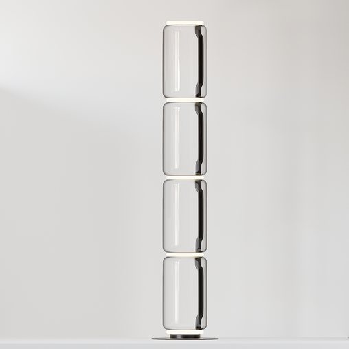 FLOS Noctambule Floor Lamp with 4 Cylinders and Base by Konstantin Grcic