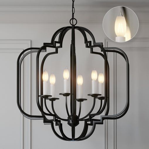 Ballard Designs Katherine 6-Light Geometric Chandelier