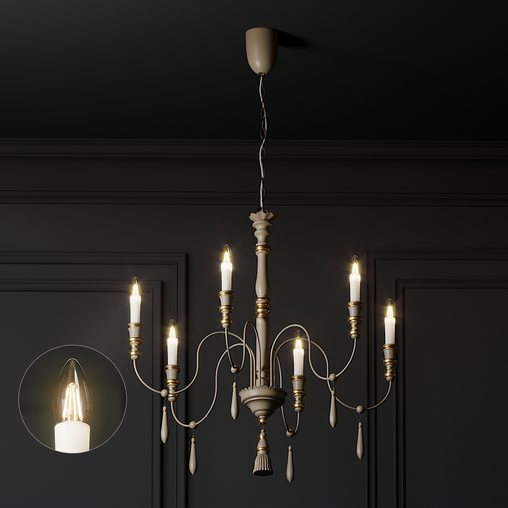 Casa Florentina Antonio 6-Light Chandelier