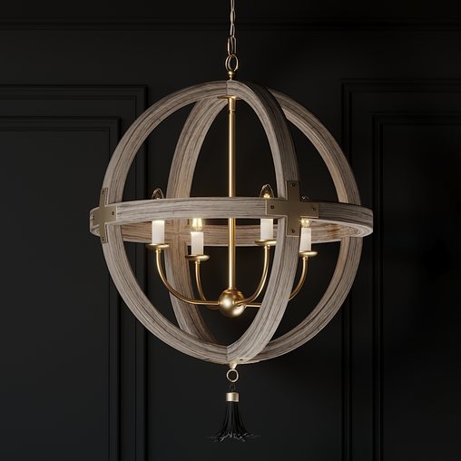 Ballards Designs Clarissa 4-Light Orb Chandelier