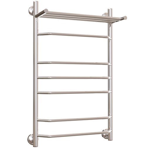 Water heated towel rail EWRIKA Sappho BR3 80×50 with shelf chrome