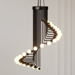 AVA - Modern Nordic Spiral Chandelier