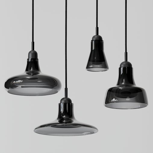 Shadow Large Pendants – Black and White