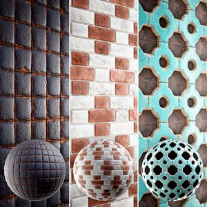 Brick 4K Materials V2-4 – 3 materials