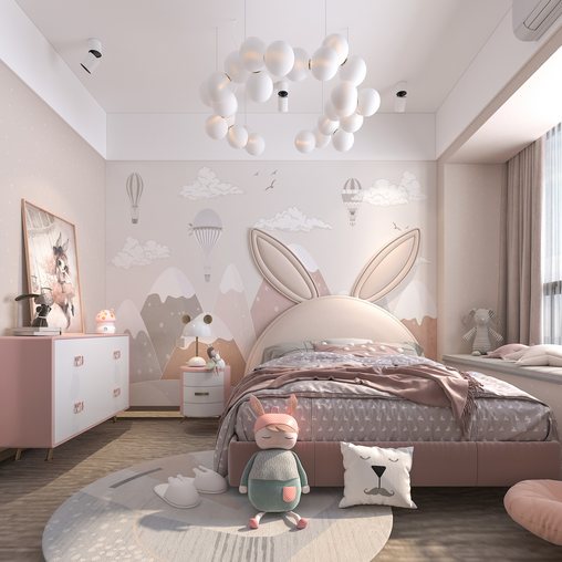 Modern Children's Room 3d model Buy Download 3dbrute