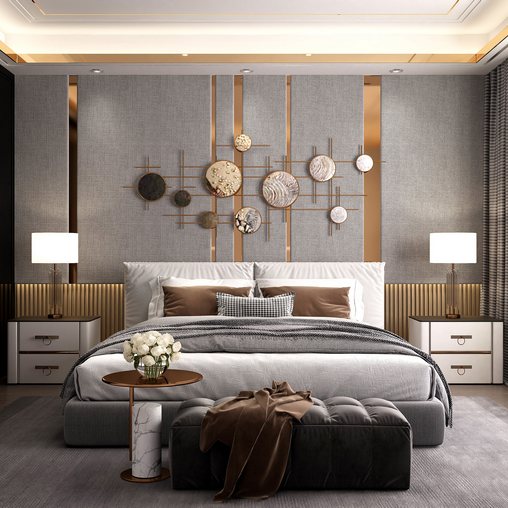 Modern bedroom 1