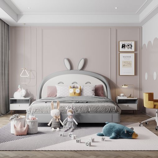 Modern Children's Room 3d model Buy Download 3dbrute