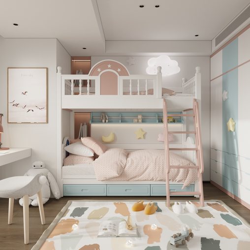 Children's room 1 3d model Buy Download 3dbrute