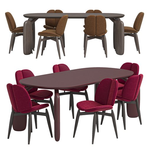 PULP Chair And PULP DINING TABLE