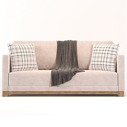 Gather Wood Base Bench Sofa