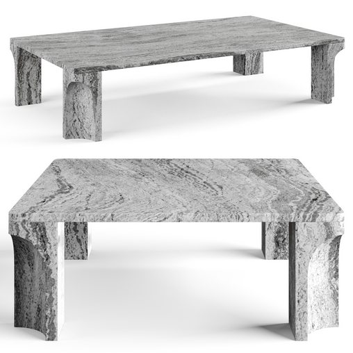 Doric marble coffee table by Gubi