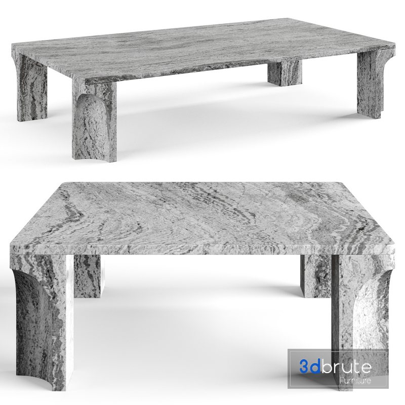 Doric marble coffee table by Gubi